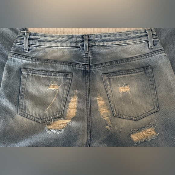Acne Studios Pop Trash Distressed Jeans / Light Blue Trash Wash / Size 36 / US 4 - Picture 3 of 6